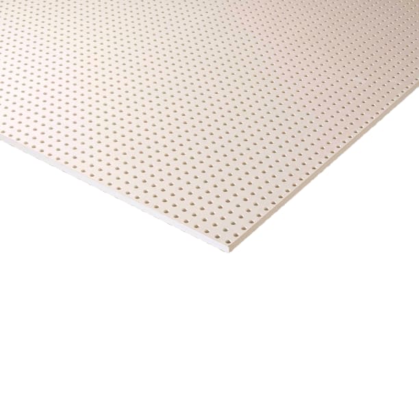 Knauf Cleaneo UFF 12 25R wit vlies 1200x2000x12.5mm Wit Vlies Rond Regelmatig