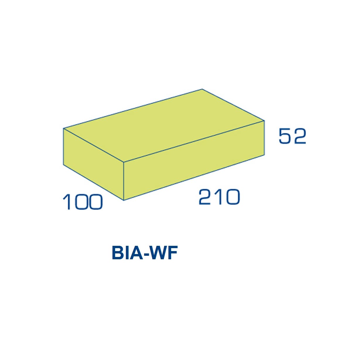 BIA Grindbetonsteen Waalformaat 10/5.2 Klinker 210x100x52mm Vuilwerk