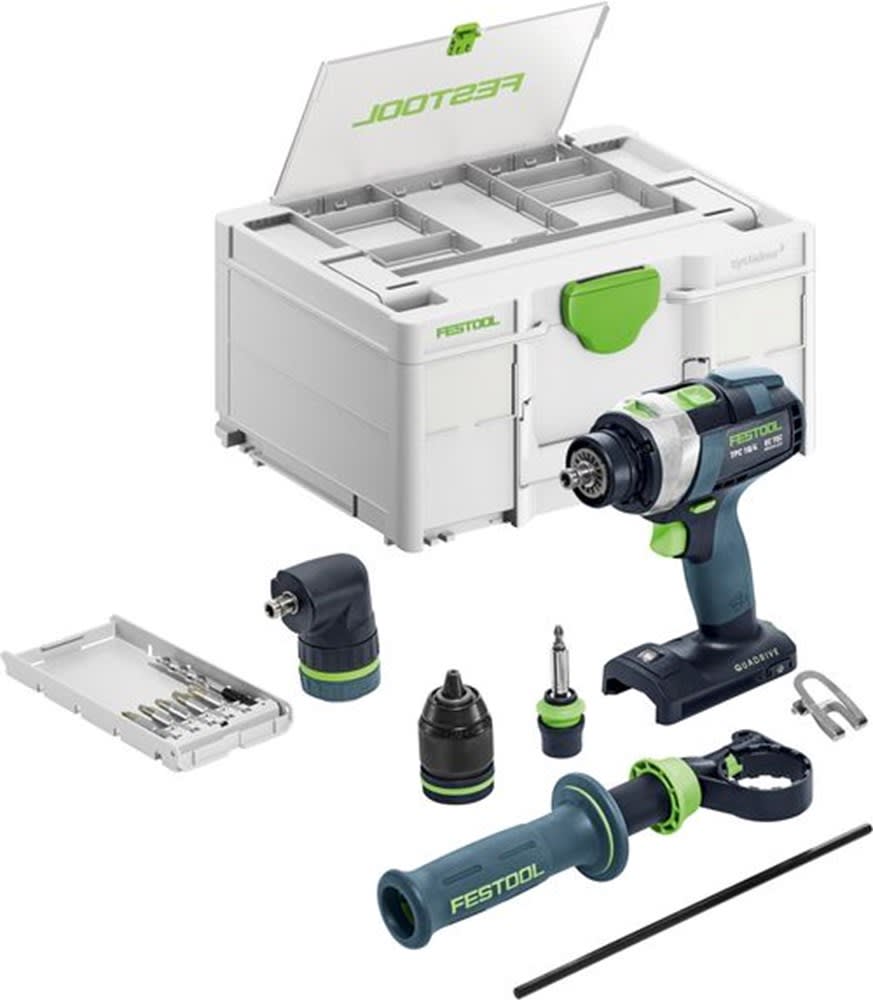 Festool Accu Klopboormachines TPC 18/4 I-Basic-Set QUADRIVE