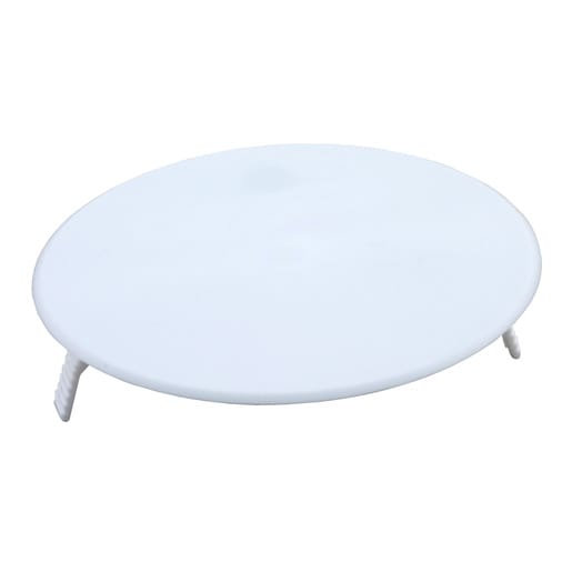 Afdekplaat Klemmend Rond 95mm Wit