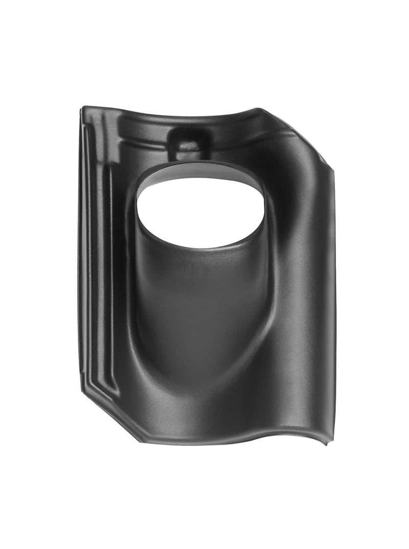 Ubbink Dakdoorvoerpan OVH 131mm 25-45 Graden 1-pans Zwart