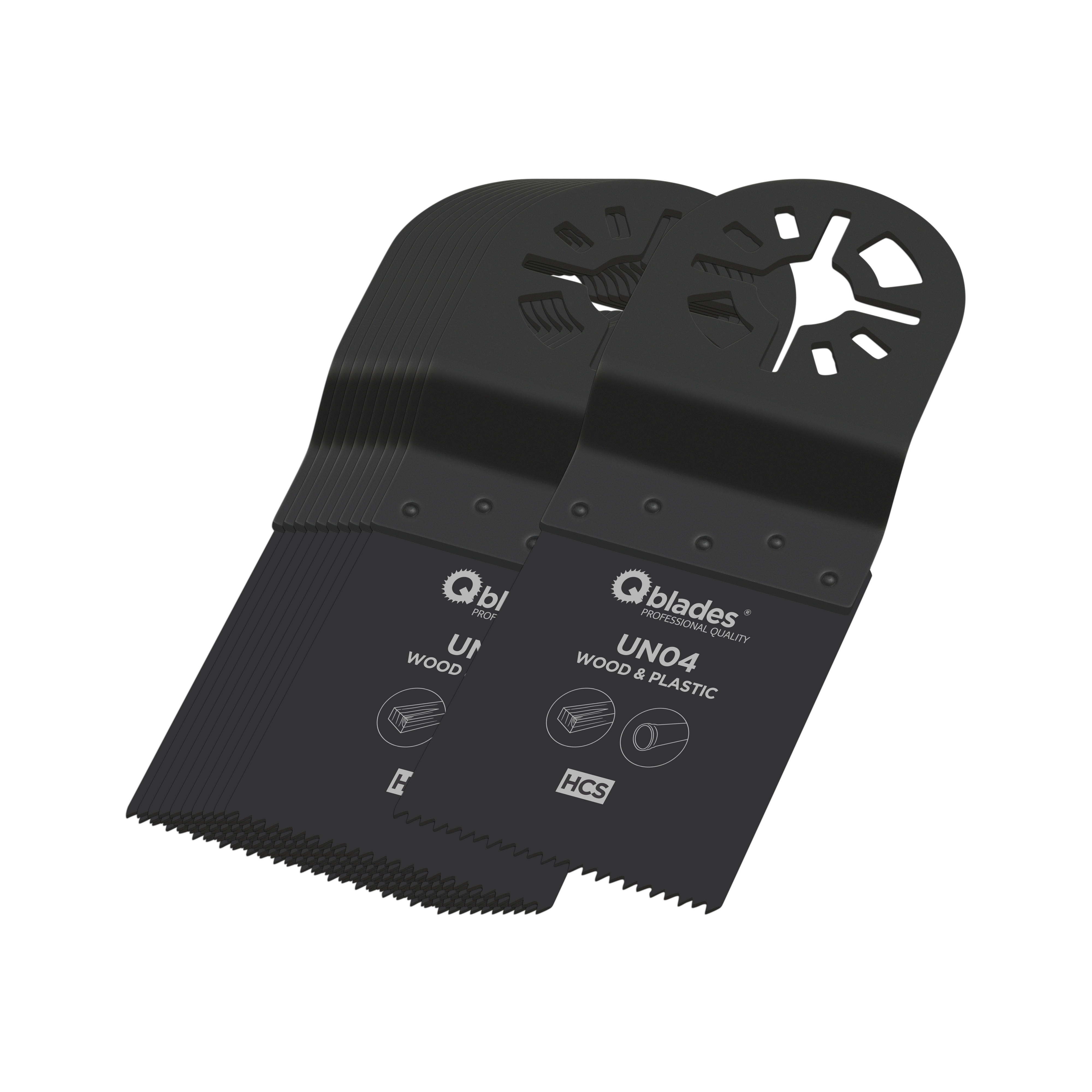 Qblades Multitoolzaagblad Standaard UN04 34x40mm HCS 11st