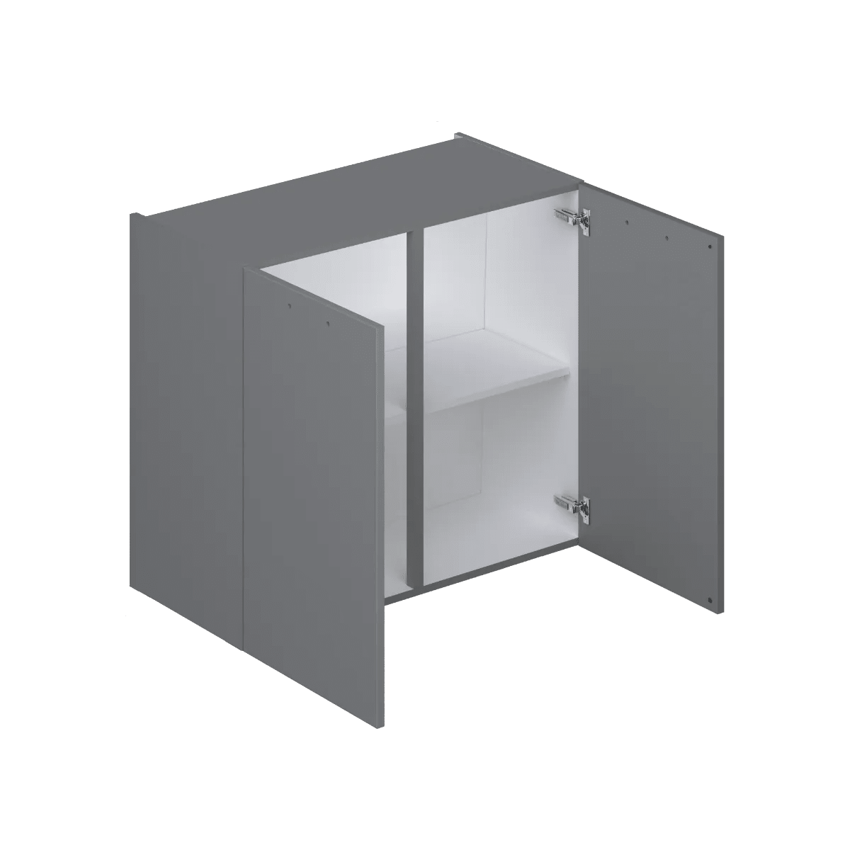 Bruynzeel Atlas Bovenkast WI12 Wit 78x90cm 2 Deuren 2 Planken FSC Mix Credit