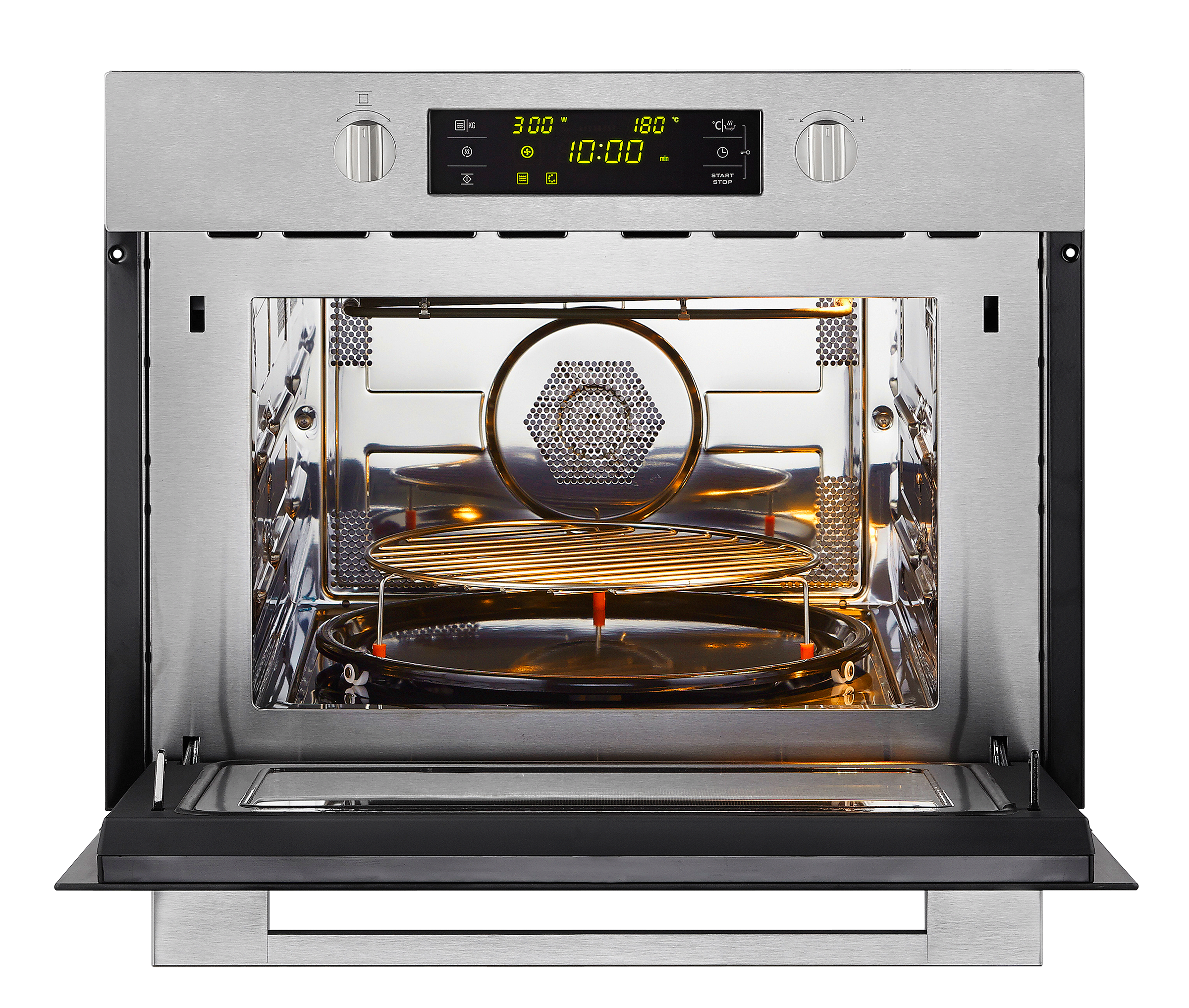 Product afbeelding voor ETNA Combi-Magnetron CM244RVS Nis 45cm RVS