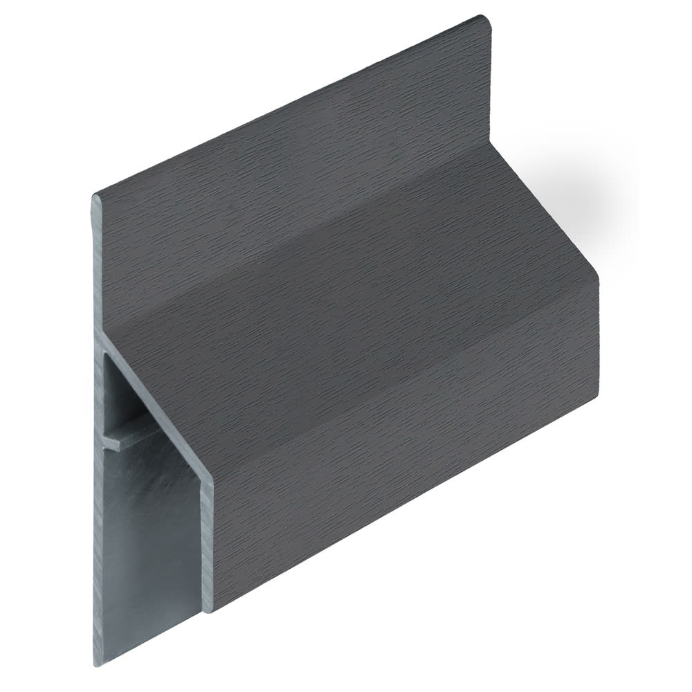 Keralit Trim/Kraal Aansluitprofiel 17mm 600cm Antraciet Classic Nerf