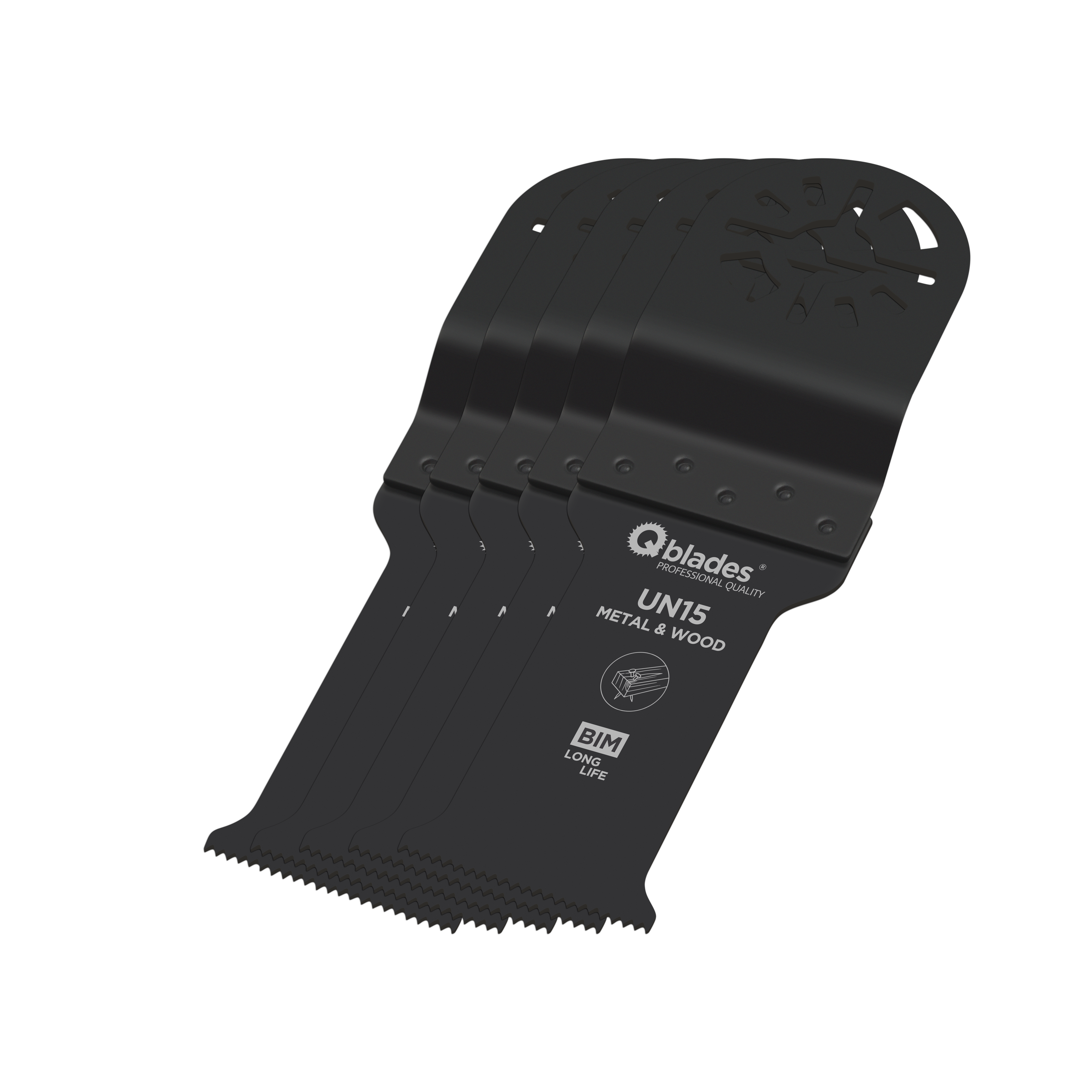 Qblades Multitoolzaagblad UN15 28x60mm Bi-Metaal 5st