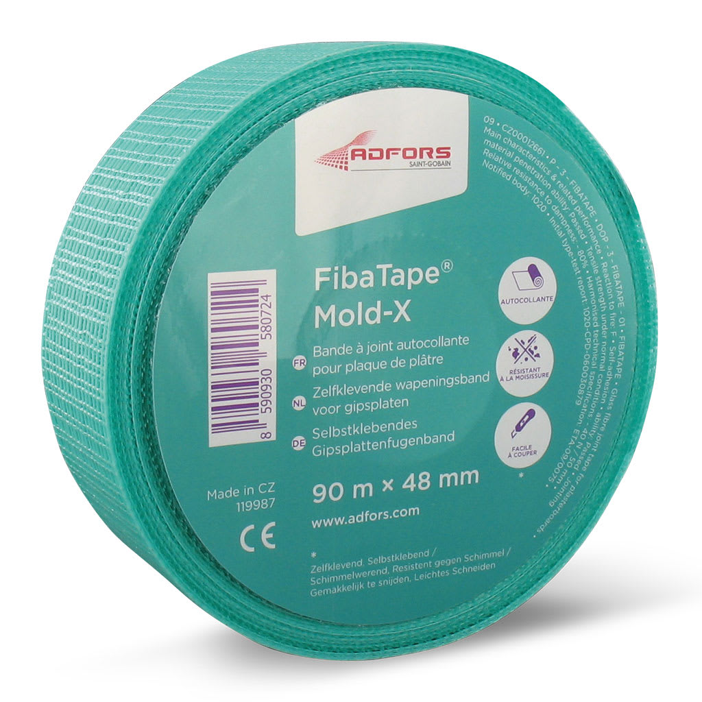 TechnoTape Gaasband Fiba Mold X 48mm 90m Groen Shrink