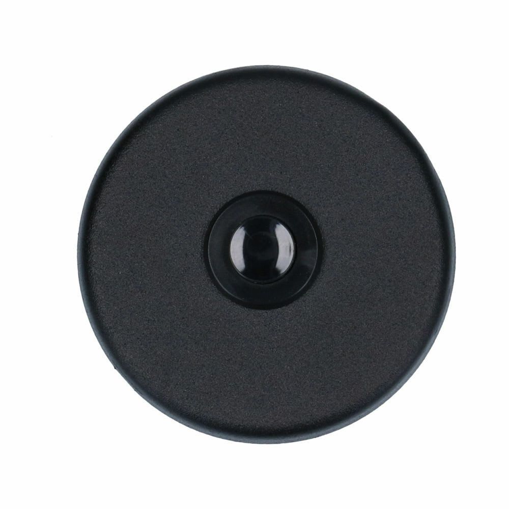 AMI Beldrukker Rond Verdekt Aluminium Zwart