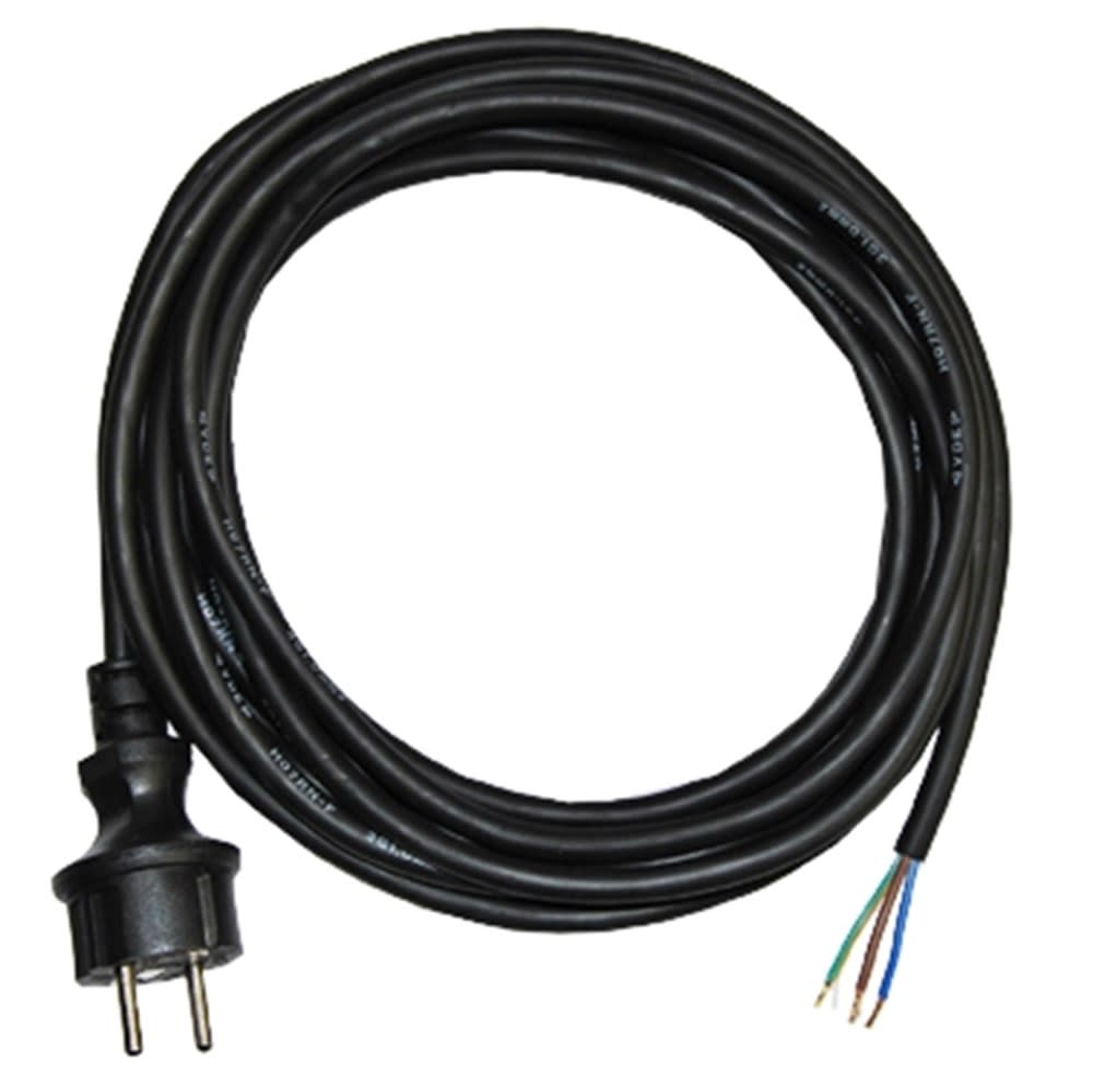 Vetec Aansluitsnoer 3x2,5mm² Kabellengte 10m H07RN-F Met Stekker Zwart