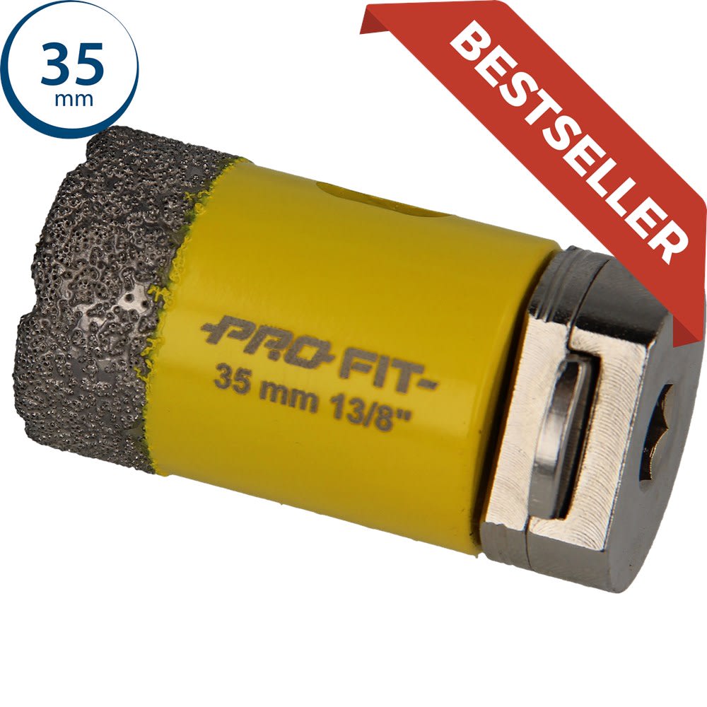 ProFit Gatzaag Diamond Dry 35mm Met Adapter Click&Drill