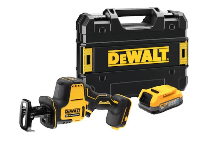 DeWALT Accu Reciprozaag DCS369E1T-XJ 18V XR Brushless Powerstack 1x1,7Ah Compact In Tstak
