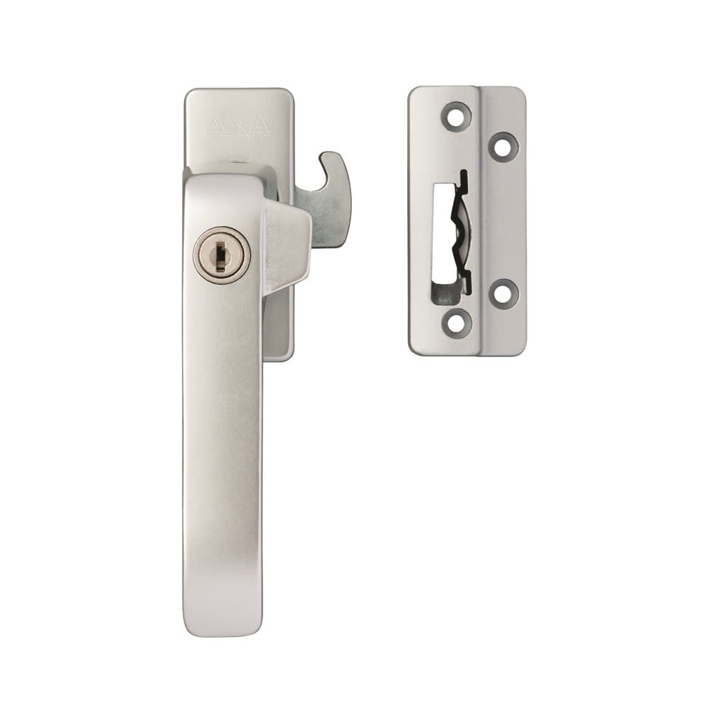 AXA Veiligheidsraamsluiting 3329 Met Haakschot/Cilindersluiting DIN links Aluminium F1