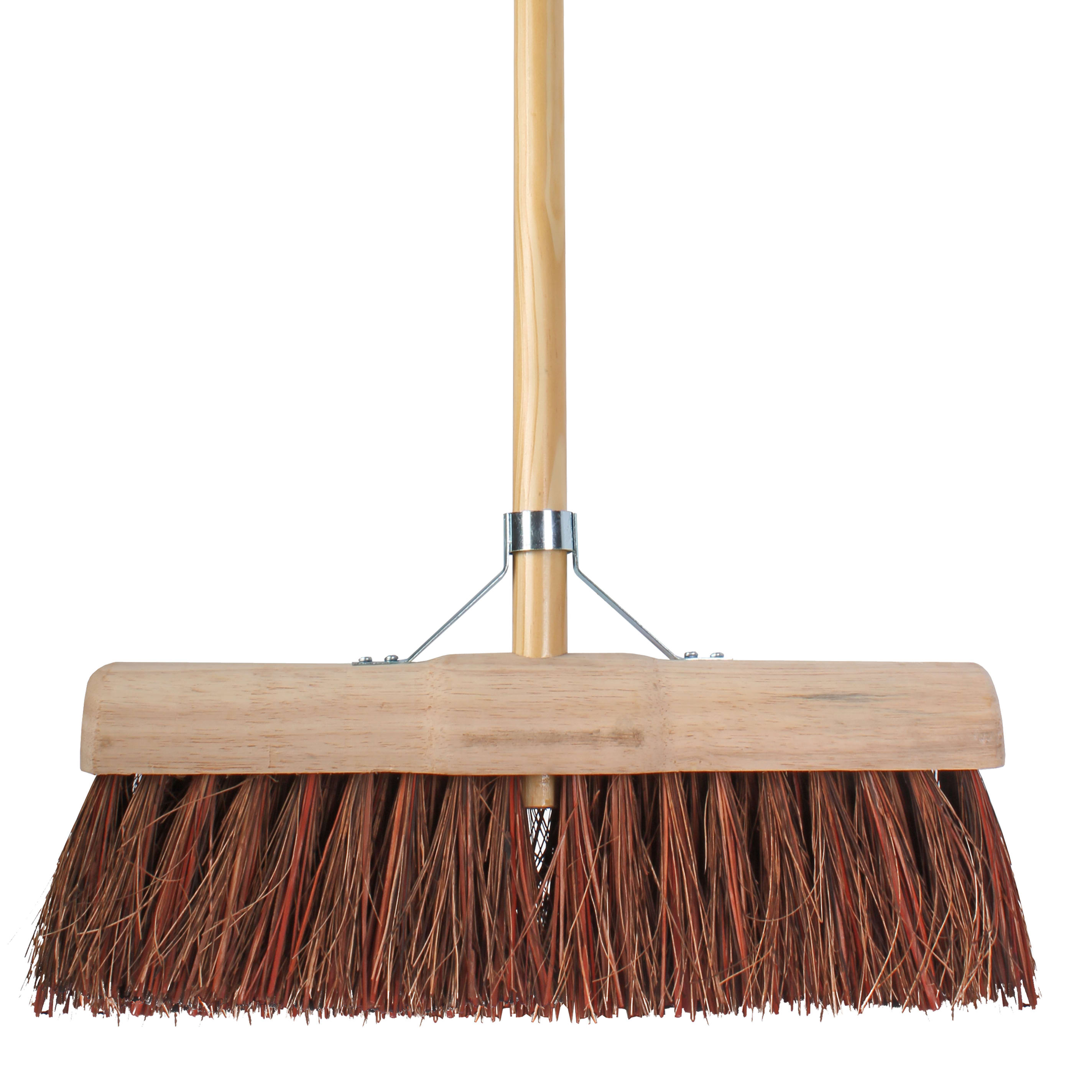 ProOne Gemeentebezem 450mm Natuurvezel Met Steel 160cm