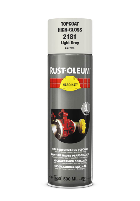 Rust-Oleum Deklaag Hard Hat 2181 500ml Lichtgrijs RAL7035