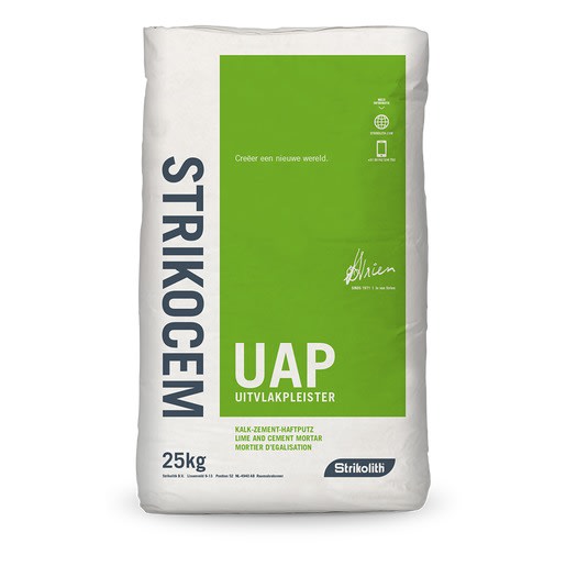 Strikocem UAP Uitvlakpleister Uni Binnen/Buiten 25kg