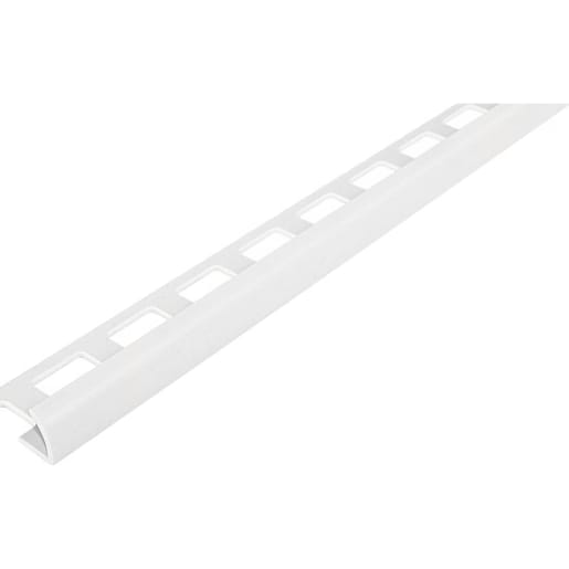 ProOne Tegelprofiel Kwartrond 8mm 300cm PVC Wit
