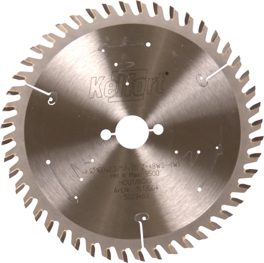 Kelfort Cirkelzaagblad 160x2.2x20mm 48tands Wisseltand
