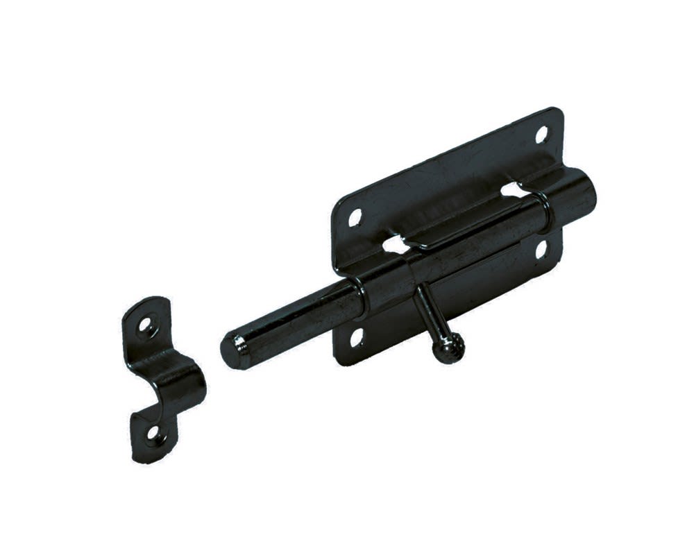 GB Plaatgrendel 100x50mm Zwart Verzinkt 74337B