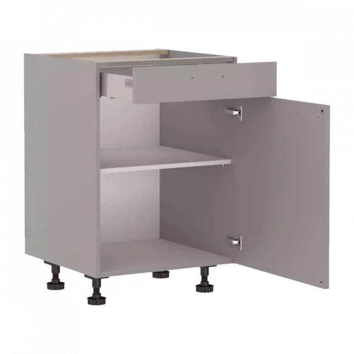 Bruynzeel Atlas Onderkast WI12 Wit 60cm Linksdraaiend 1 Antaro-Lade Gedempt 1 Plank FSC Mix Credit