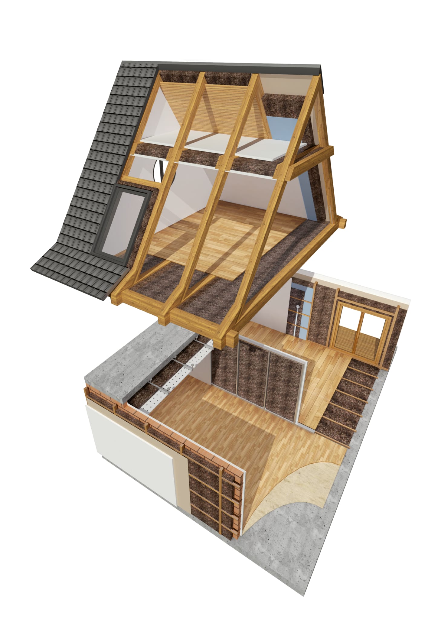 Product afbeelding voor Isolena Optimal 80mm 600x60cm Rd=2,08 2 Rol/Zak Schapenwolisolatie