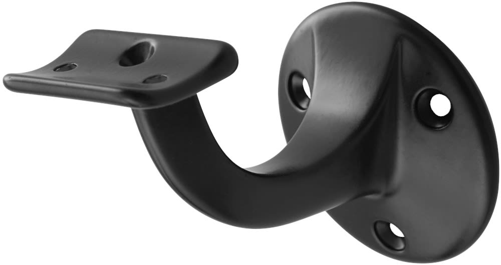 Hermeta Leuninghouder 3500-70E 65mm Hol Schroefgat Aluminium Zwart