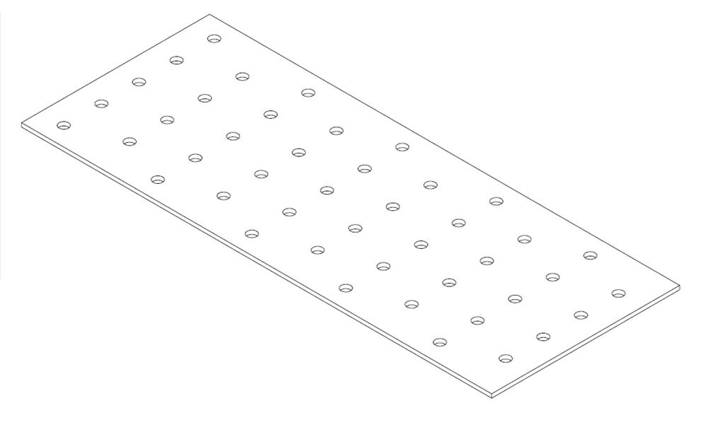 Product afbeelding voor GB Koppelplaat 2mm 100x250mm Verzinkt 01434