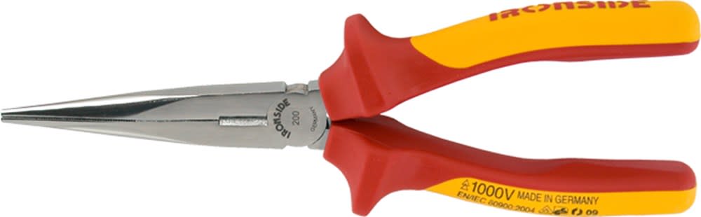 Ironside Telefoontang Recht 200mm VDE Met 2-Componentengreep