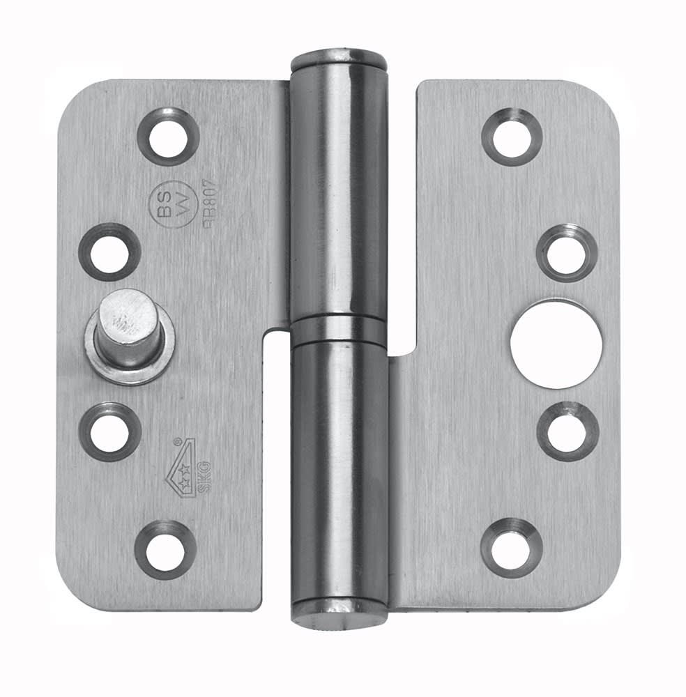 BSW Kogelstiftpaumelle 807 Rs 89x89x3mm Met Ronde Hoek BB VH Verzinkt