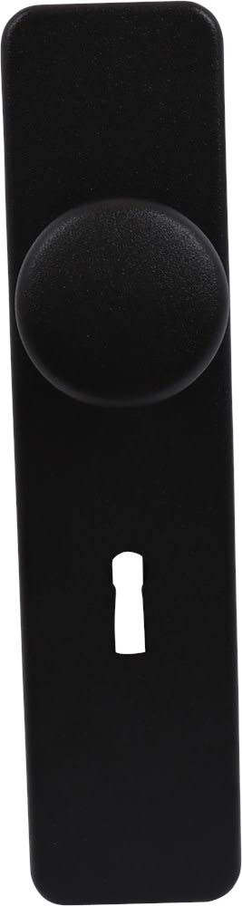 Oxloc Kortschild Recht Met Knop En Sleutelgat 185x44mm SL56 Aluminium Zwart