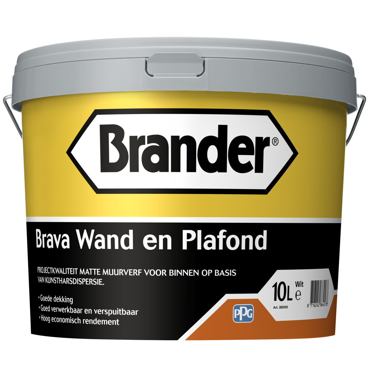 Product afbeelding voor Brander Brava Wand en Plafond 10L Wit