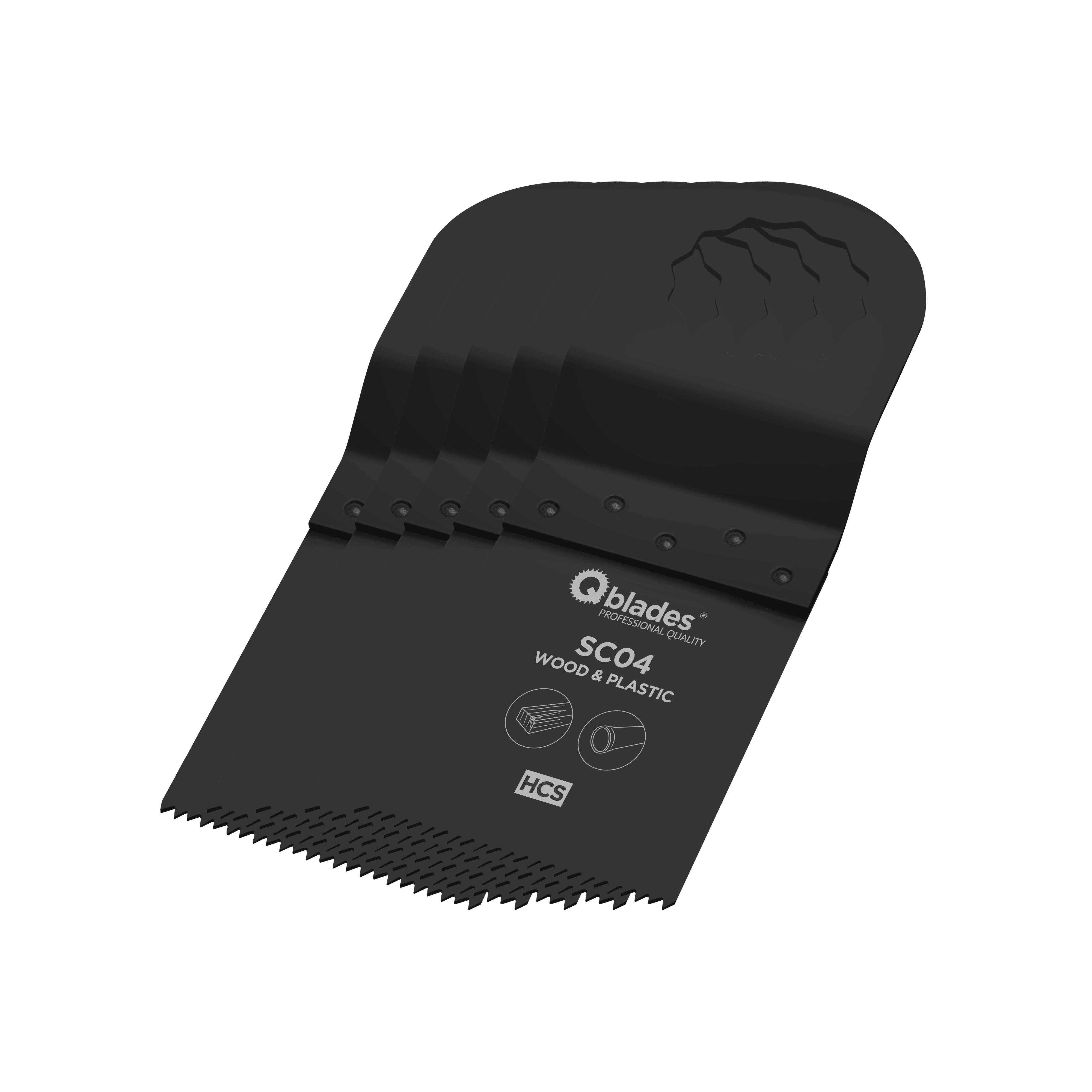 Qblades Multitoolzaagblad Standaard SC04 34x40mm HCS 5st
