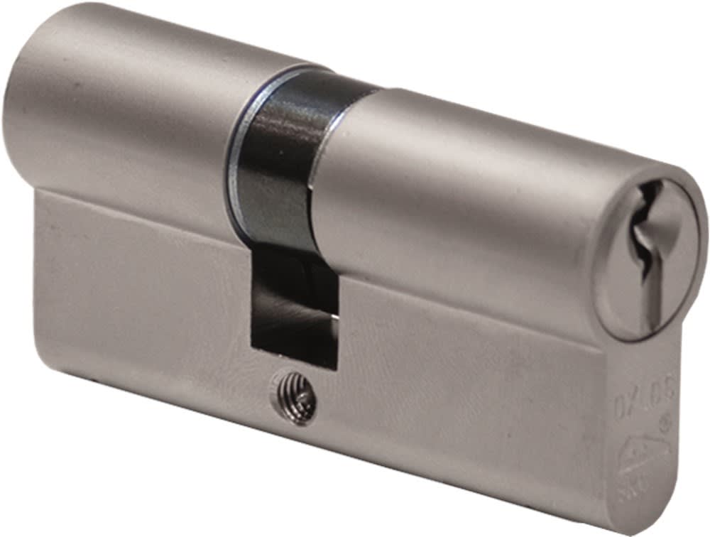 Oxloc Profielcilinder O5 Dubbel 30/30mm Staal Vernikkeld Mat SKG2