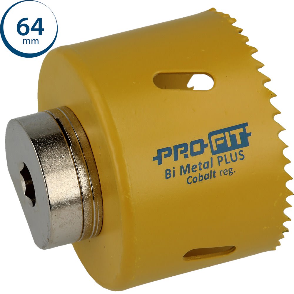 ProFit Gatzaag BiMetal PLUS 64mm Met Adapter En Euro-Hanger