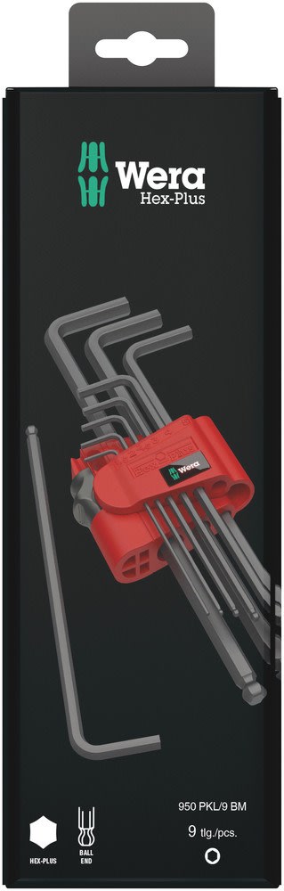 Wera Stiftsleutelset 950/9 SB Blacklaser 6 Inbus 9-Delig