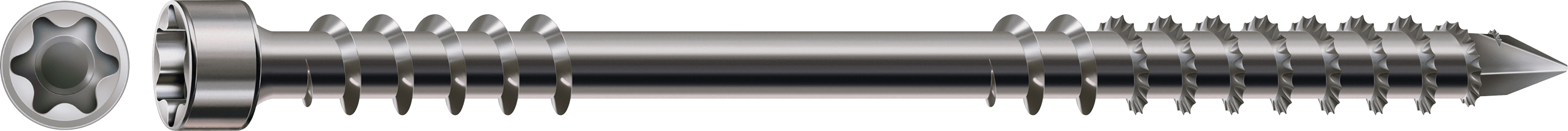 Spax Vlonderschroef 8x120/50mm Cilinderkop TX-25 RVS A4 50st