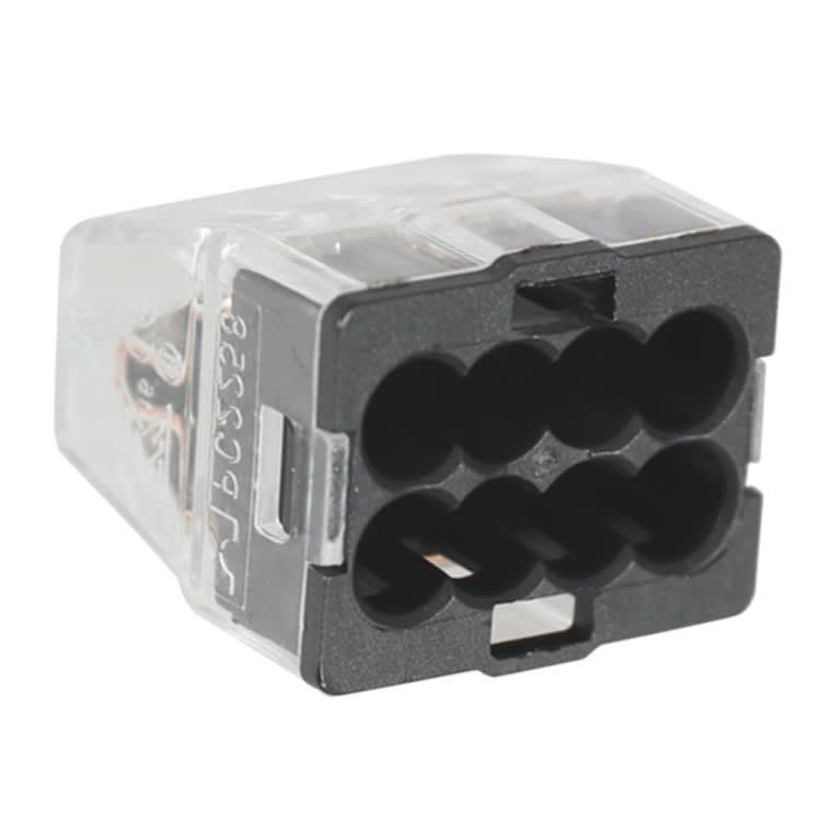 Product afbeelding voor Wago Lasklem 8-polig Transparant/Grijs 25st