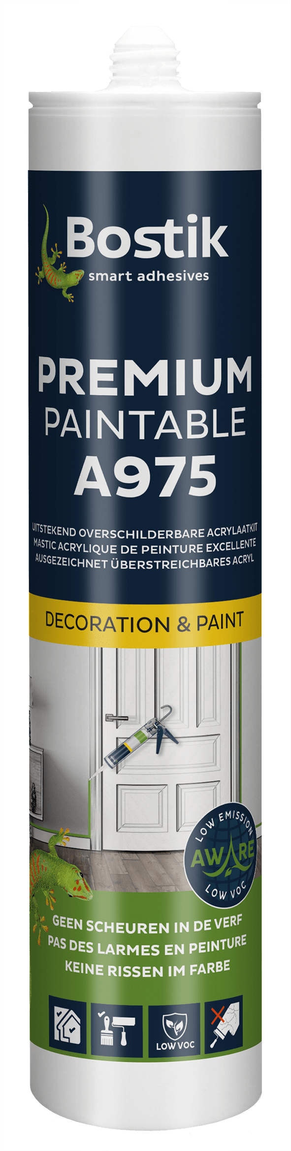 Bostik Acrylkit A975 Premium Paintable 310ml Wit