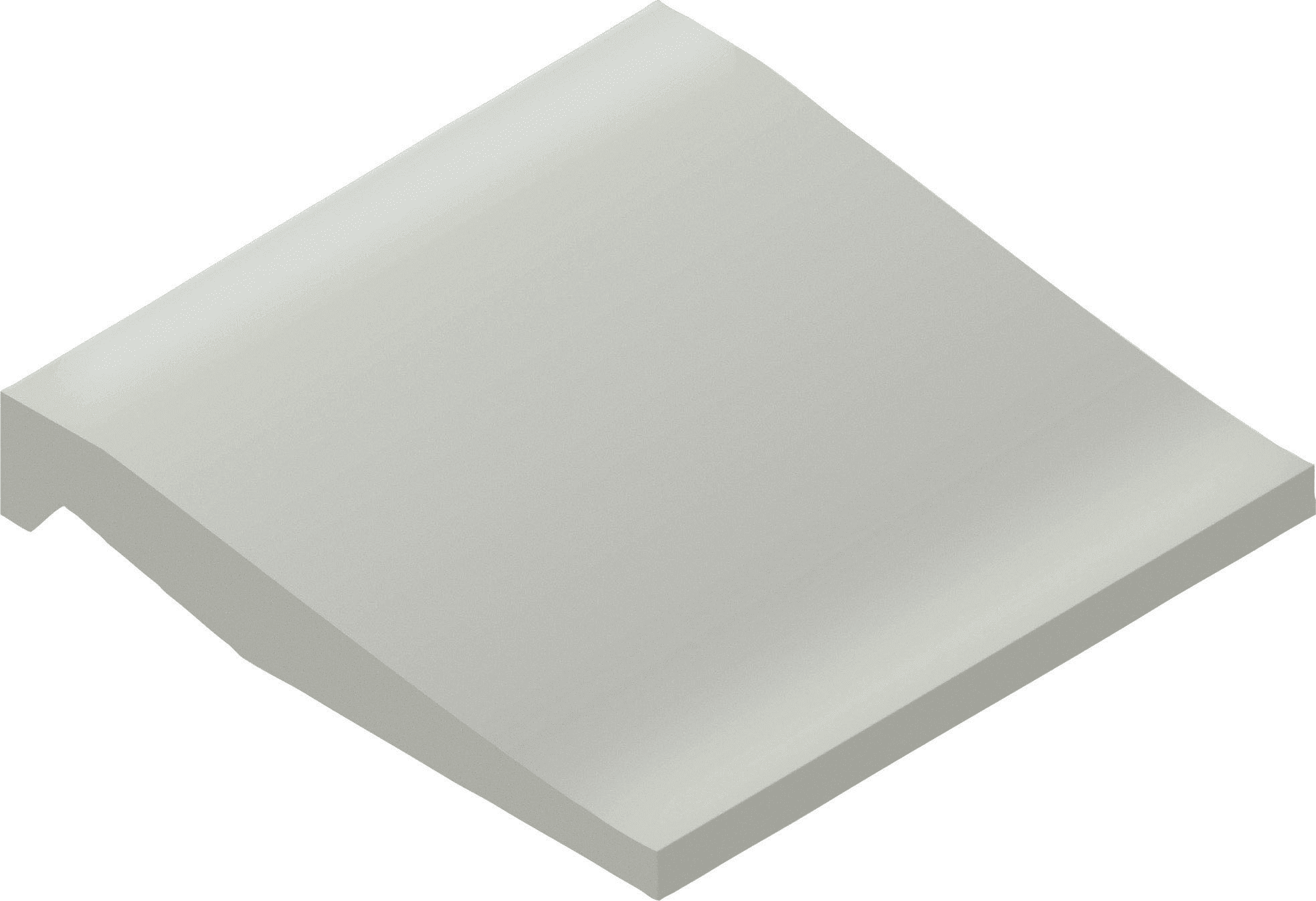 Product afbeelding voor Villeroy & Boch Douchebakplint Pro Architectura 3.0 Secret Grey 10x10cm Mat R10 2607C2600010