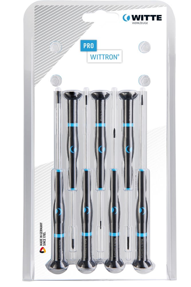 Witte Schroevendraaierset Wittron Phillips Met Sleuf 7-delig