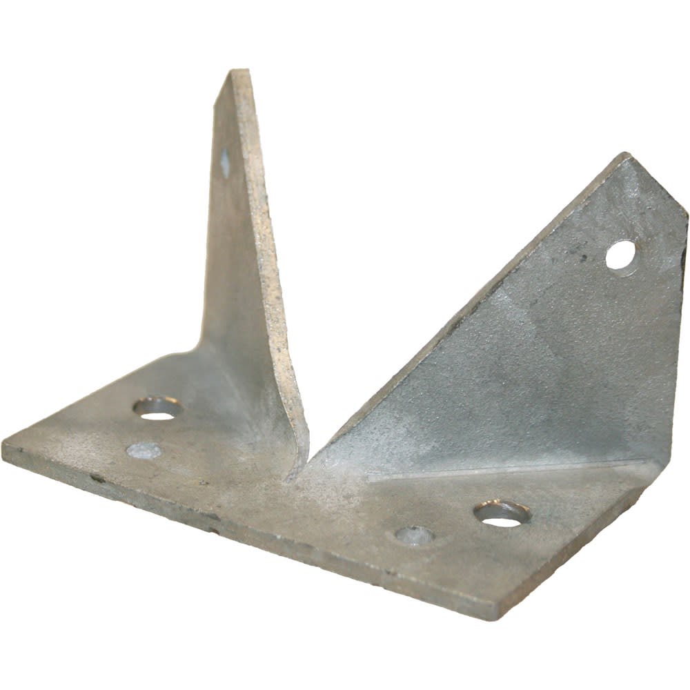 GB Paalhouder Met plaat 90x60x3mm Thermisch Verzinkt 73450