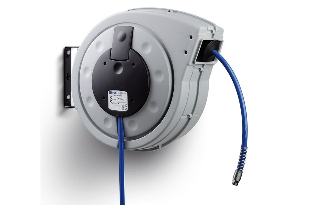 Mavel Wandluchthaspel Roll Mega Air 10mm 20m Grijs