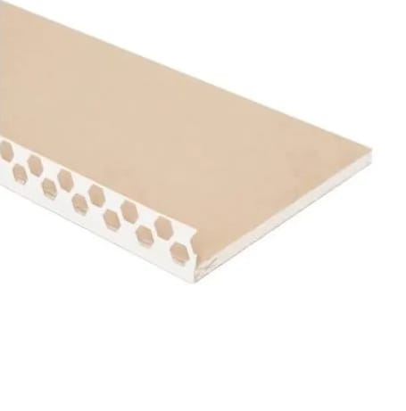 Dagkantgipsplaat 12,5mm 35x260cm Met PVC Hoekbeschermer