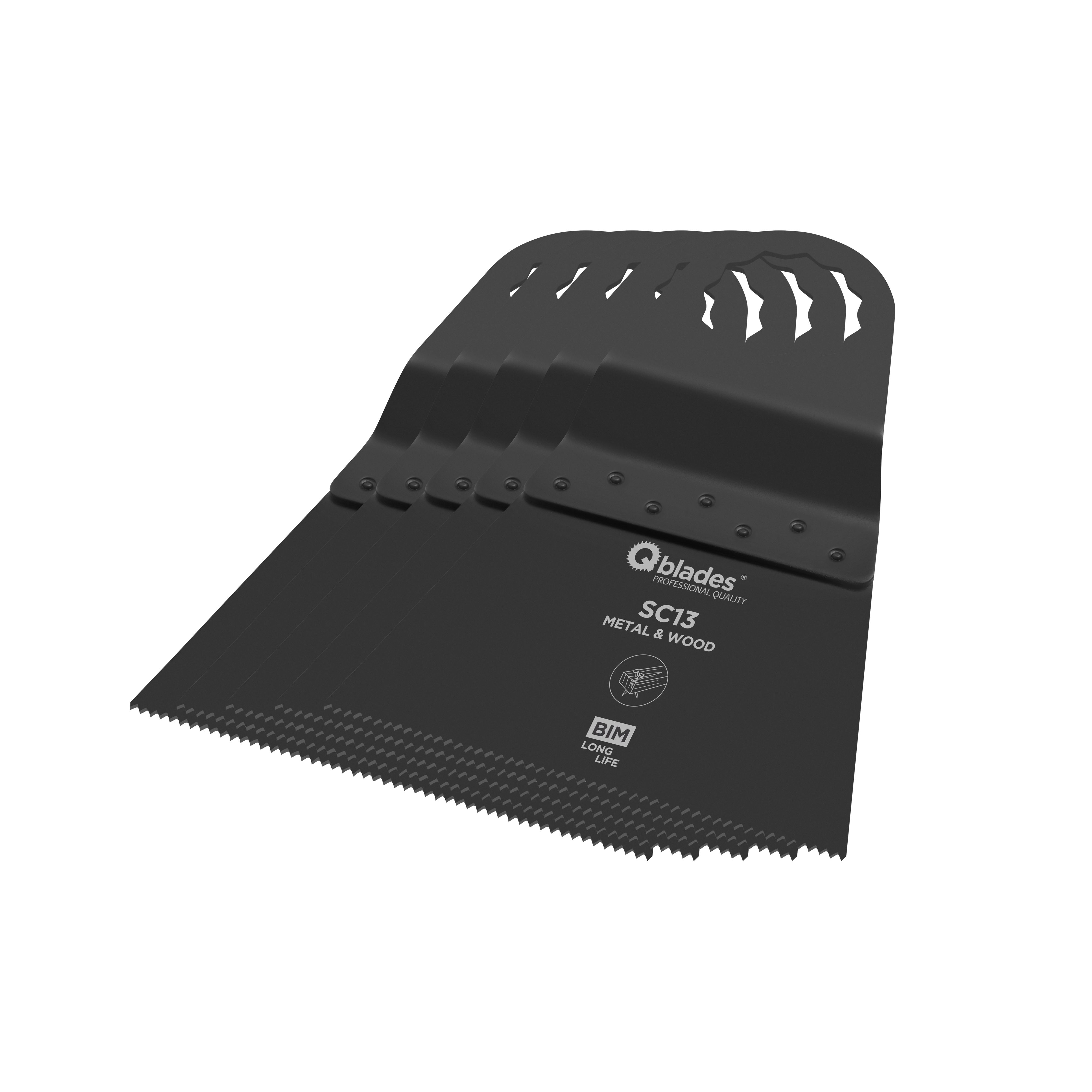 Product afbeelding voor Qblades Multitoolzaagblad SC13 68x42mm Bi-Metaal 5st
