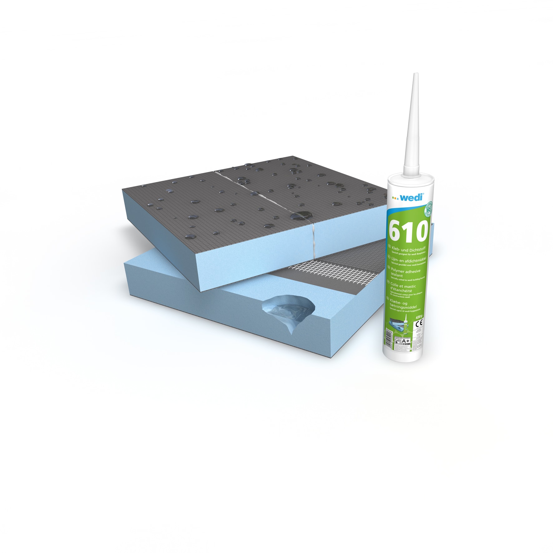 Product afbeelding voor Wedi 610 Lijm- En Afdichtmiddel 310ml