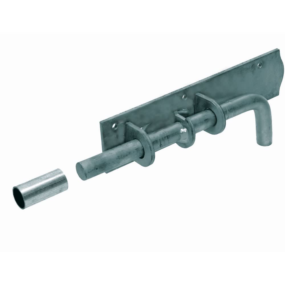 GB Plaatgrendel Zwaar 210x50mm Met Buisje Thermisch Verzinkt 74431