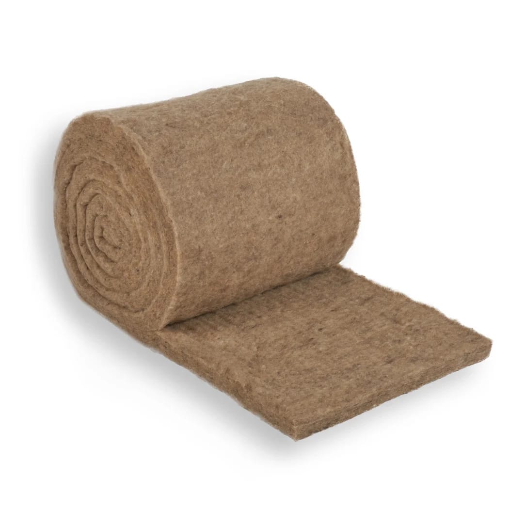 Isolena Klemvilt 60mm 600x60cm Rd=1,82 2 Rol/Zak Schapenwolisolatie