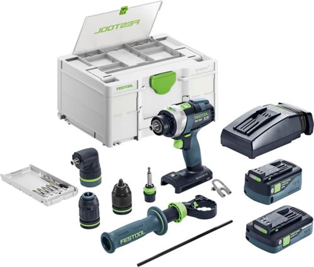 Festool Accu Klopboormachines TPC 18/4 5,0/4,0 I-Set/XL QUADRIVE