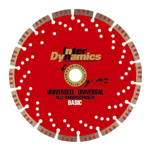 InterDynamics Diamantzaagblad Universeel Basic 230x22.2mm Steen 1st
