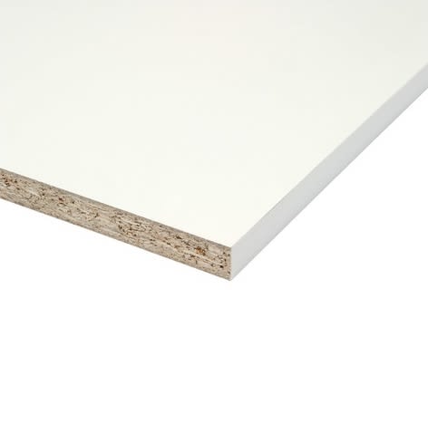 Geplastificeerd Paneel 18mm 250x60cm Wit 70% PEFC