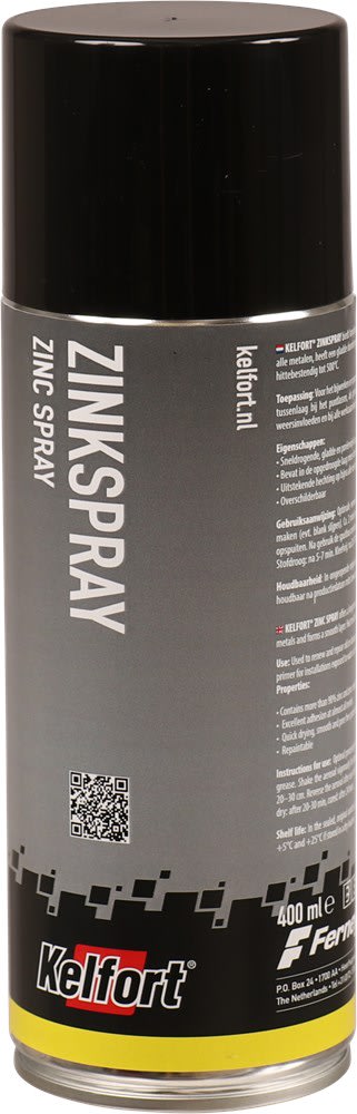 Kelfort Zinkspray 400ml Mat Grijs